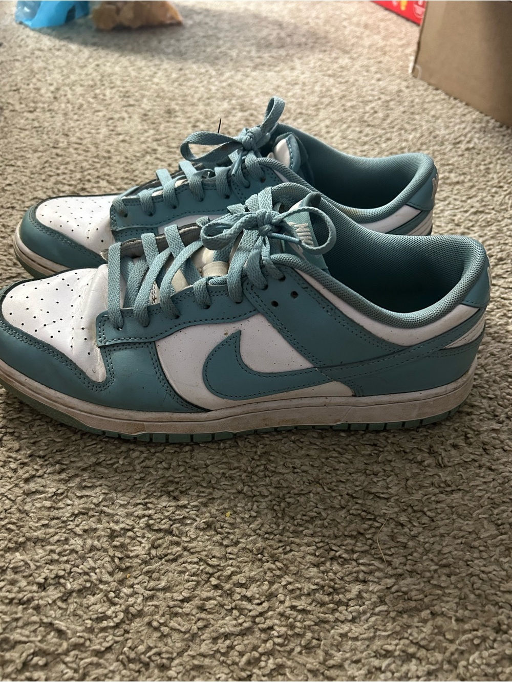Nike Women’s Low-Top Sneakers in Teal and White